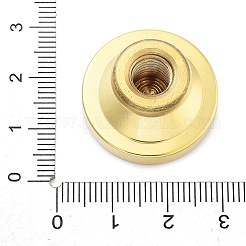 Cabezales de sello de latón con sello de cera en tono dorado&nbsp;STAM-P002-01G-08