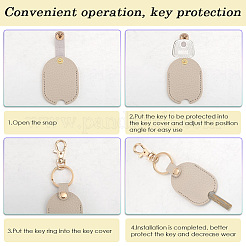 Porte-clés en cuir pu&nbsp;KEYC-WH20011-05KCG-C