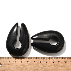 Ohrstöpsel aus natürlichem Obsidian&nbsp;G-I359-13D-03