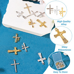 20 stücke 10 stile legierung strass anhänger&nbsp;FIND-TA0007-84