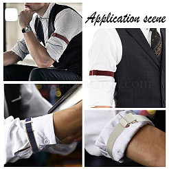 Ahademaker 5 Sets 5 Farben Unisex-Polyester-elastische verstellbare Armbänder&nbsp;BJEW-GA0001-07
