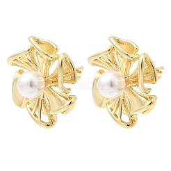 Boucles d'oreilles en laiton pour femmes&nbsp;EJEW-F422-01A-G