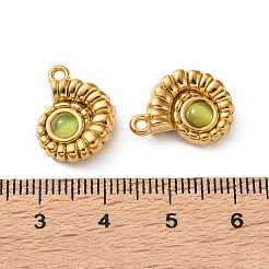 Katzenaugenanhänger aus 304 Edelstahl&nbsp;GL-L002-08G-01