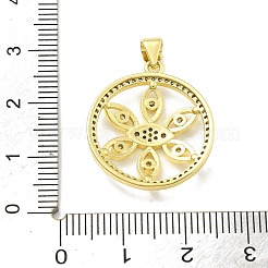 Gestell Messing micro ebnen Zirkonia Anhänger&nbsp;KK-D359-39G