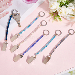 6 Stück Glas-Schlüsselanhänger&nbsp;KEYC-GF00006
