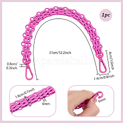 1 chaîne d'extension de sac en fer&nbsp;DIY-PH0034-72