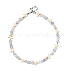Collane di perle di agata naturale a bande&nbsp;NJEW-JN06623