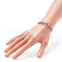 Anlaufgeschützte Panzerkettenarmbänder aus Edelstahl 304&nbsp;BJEW-JB06273-02