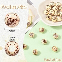 Abalorios europeos de porcelana hechas a mano&nbsp;FIND-YWC0014-009