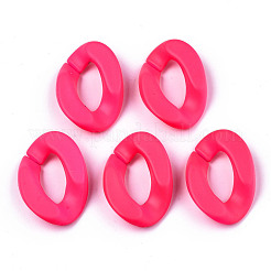 Anillos de unión acrílicos pintados con spray opaco&nbsp;OACR-R249-03B