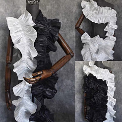 Wellenspitze aus Polyester-Organza&nbsp;WH-WG75920-01