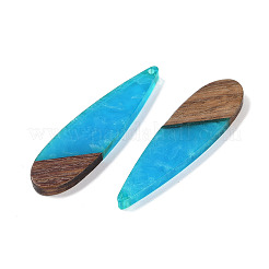 Colgantes grandes de resina & madera&nbsp;WOOD-F015-08C