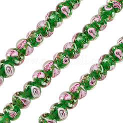 1 brin de perles rondelles artisanales en verre filé à la main&nbsp;LAMP-TA0002-72G