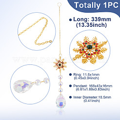 1 ornamento a forma di carillon a vento in lega&nbsp;HJEW-TADJ0001-07A