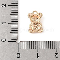 Laiton avec breloques en zircone cubique transparente&nbsp;KK-N256-25D-G