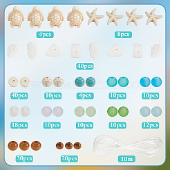 DIY-Set zur Herstellung von Armbändern aus synthetischem Türkis und Magnesit&nbsp;DIY-SC0029-02