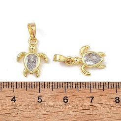 Pendentifs en zircone cubique clair en laiton&nbsp;CU-L277-04G