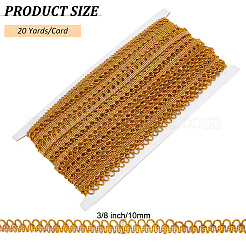20 Yard geflochtener metallischer Spitzenbesatz aus Polyester&nbsp;DIY-WH0491-46B