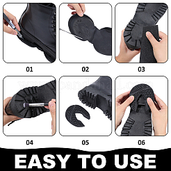 Schuhreparatur Austausch der Schuhsohle aus synthetischem Gummi&nbsp;DIY-WH0899-726A