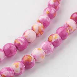 Océan naturelle de jade blanc chapelets de perles&nbsp;G-G916-6mm-03