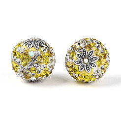 Handgefertigte Polymer Clay Strass Indonesien Perlen&nbsp;CLAY-N015-02