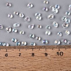 Perle di vetro placcato trasparente&nbsp;EGLA-Q138-01A