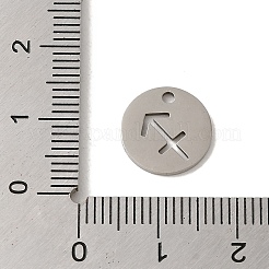 Anlaufgeschützte Charms aus Edelstahl 201&nbsp;STAS-E217-10P-12