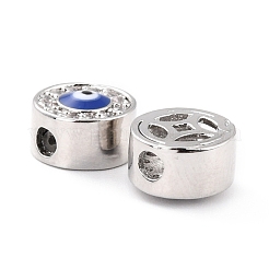 Laiton micro pavé de perles de zircone cubique claires&nbsp;ZIRC-Z017-02P