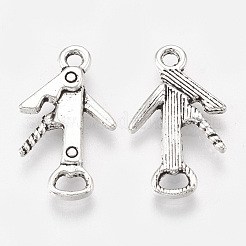 Pendentifs en alliage de style tibétain&nbsp;TIBEP-T052-07AS-RS