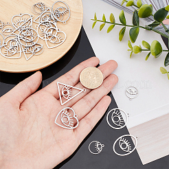 24 pendentif en acier inoxydable de style 201&nbsp;FIND-AR0002-03