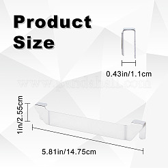 Grillbesteckhalter-Clips aus Edelstahl 304&nbsp;TOOL-WH0155-06P