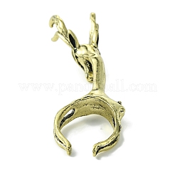 Zigarettenspitze-Ring aus Hirschlegierung&nbsp;RJEW-K275-28AB