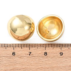 Boucles d'oreilles à tige demi-rondes en laiton&nbsp;EJEW-D346-07G