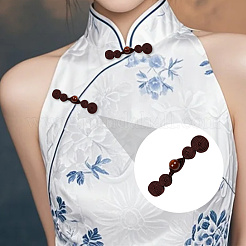 12 boucle cheongsam en résine polyester pour robe de soirée chinoise&nbsp;DIY-CY0001-86D