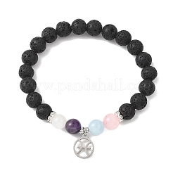 12 Stück 12 Konstellationen 304 Edelstahl Charm Armbänder&nbsp;BJEW-JB12703