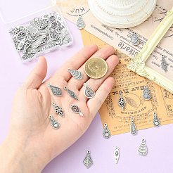 50 pièces 10 styles pendentifs en alliage de style tibétain&nbsp;FIND-CJ0005-98