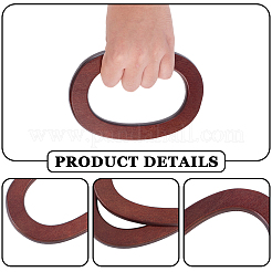 2 Stück Holzgriff für handgewebte Taschenzubehörteile&nbsp;FIND-CL0001-46