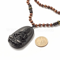 Om Mani Padme Hum buddhistische Halskette&nbsp;NJEW-JN03838