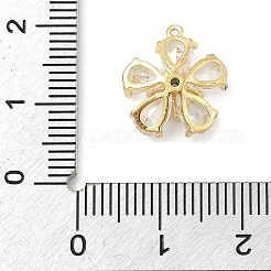 Colgante micropavé cubic zirconia de latón&nbsp;KK-S514-02B-G