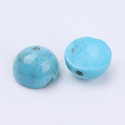 Natur Howlite Cabochons&nbsp;X-TURQ-L028-05-6mm