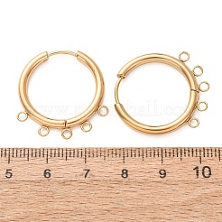 Boucles d'oreilles créoles en acier inoxydable 304&nbsp;STAS-D183-02D-G
