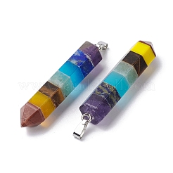 Chakra Edelstein spitze große Anhänger&nbsp;G-C110-12P