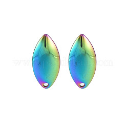 Ohrstecker-BeZubehör aus Edelstahl 304 in rianbow-Farbe&nbsp;STAS-N098-021
