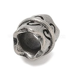 304 Edelstahl-Europäische Perlen&nbsp;STAS-S183-10AS
