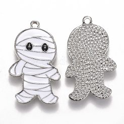 Pendentifs en émail en alliage thème halloween&nbsp;X-ENAM-J649-09P