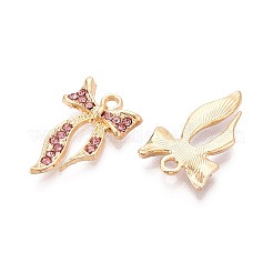 Pendentifs en alliage avec strass&nbsp;PALLOY-T092-22G