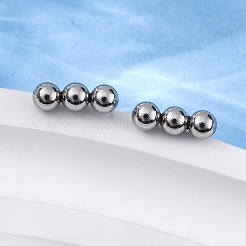 Orecchini a perno con barra orizzontale in acciaio inossidabile 201 anti-ossidazione con perno in acciaio inossidabile 316 per donna&nbsp;X-STAS-K238-01P