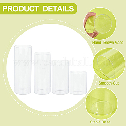 4 Stück 4 Stile Säulenvasen-Ornamente&nbsp;GLAA-BC0001-23