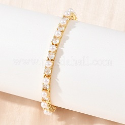 Bracciali da tennis in ottone con zirconi cubici trasparenti per donna&nbsp;KK-CBA68DA-08G