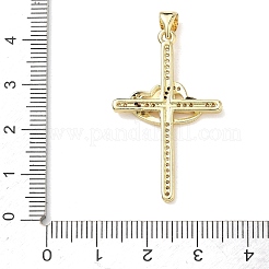 Messing micro pave klare zirkonia anhänger&nbsp;ZIRC-O038-10G